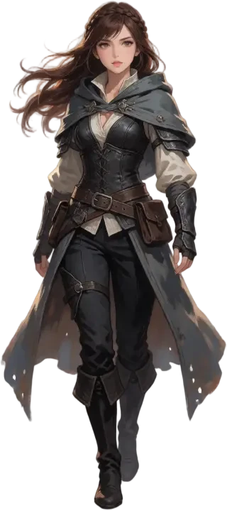 Sprite tenso de Mara — PNG transparente