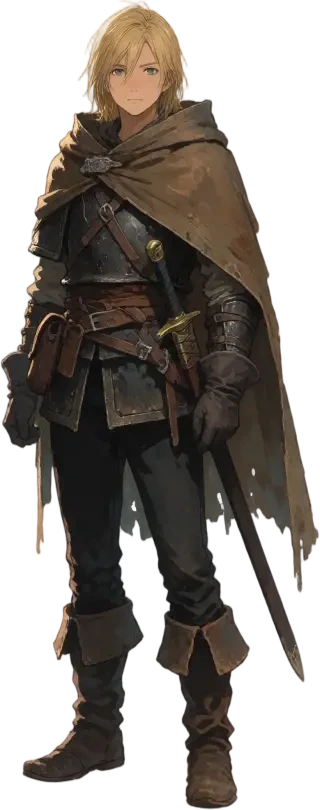 Sprite neutral del Viajero — PNG transparente