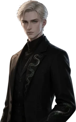 Draco Malfoy — transparenter Charakter-Sprite