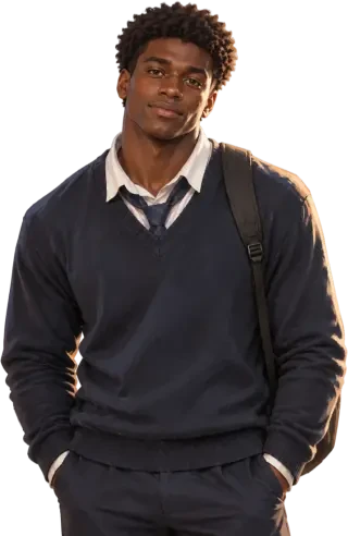 Micah Adeyemi — transparenter Charakter-Sprite