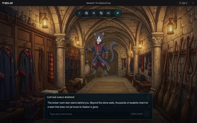 Gameplay — la scène du vestiaire