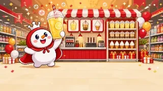 遊戲封面——合併蜜雪像素茶鋪