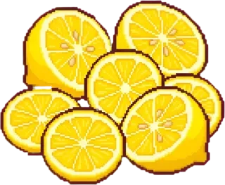 新鮮檸檬片素材