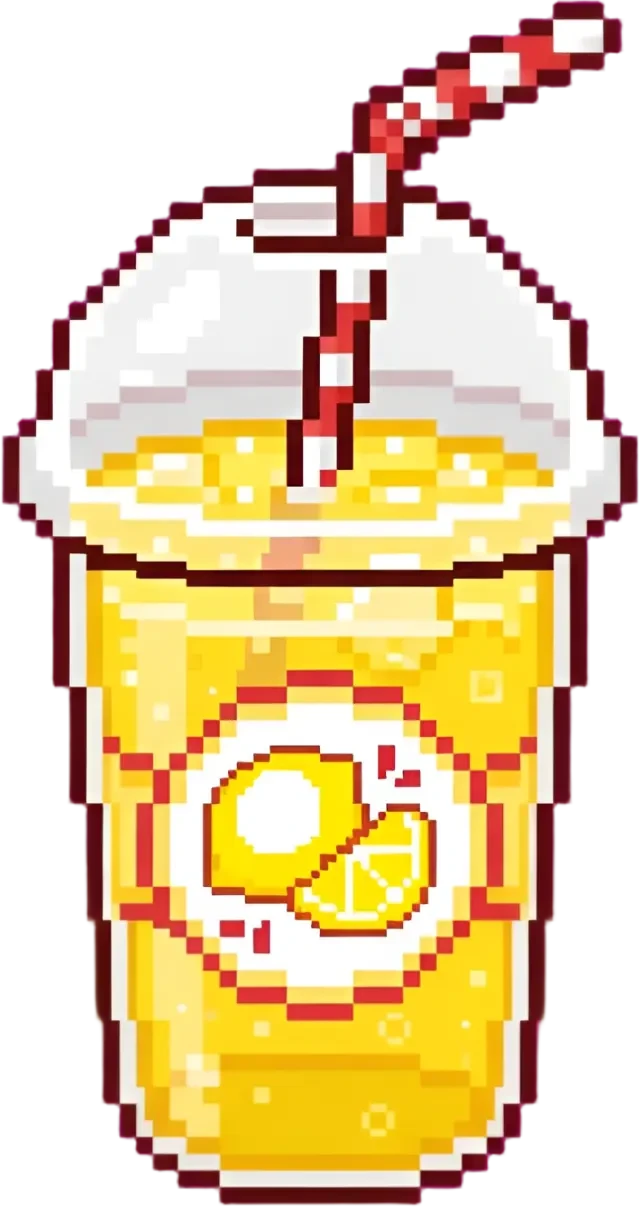 冰凉柠檬水杯素材