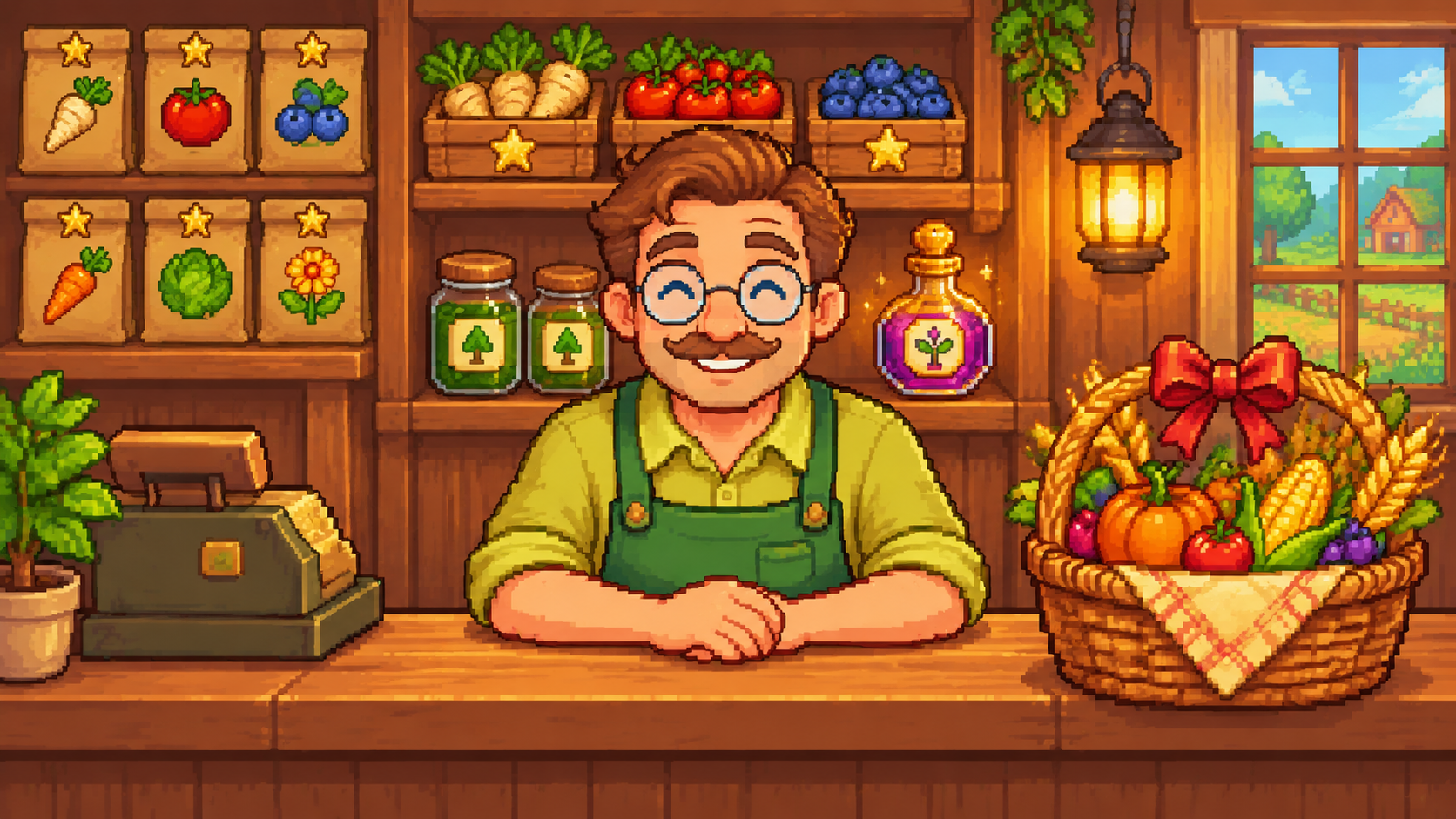 Pierre’s Pelican Town General Store – Merge-Shop-Spiel aus 超市