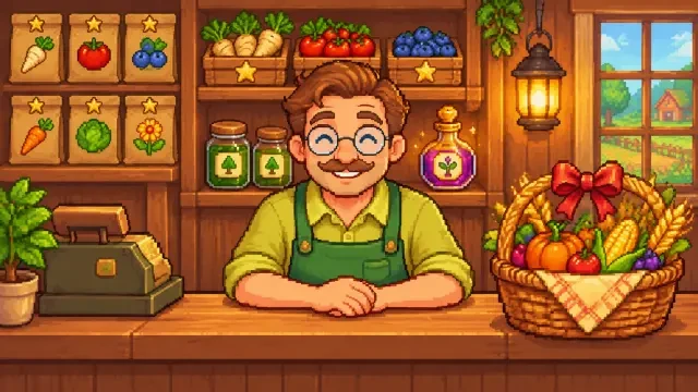 Pierre’s Pelican Town General Store – Merge-Shop-Spiel aus 超市