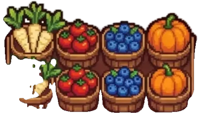 Produce display scene