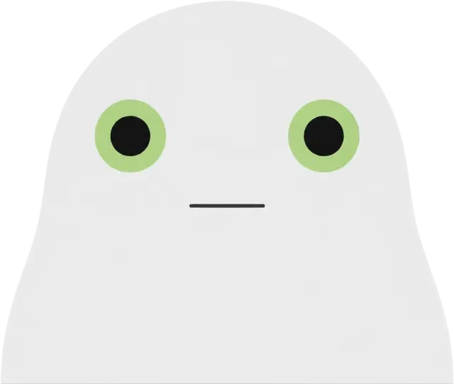 Milk frog default avatar, transparent cut-out