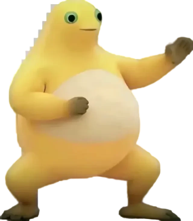Reise-Milchfrosch-Assets — transparent freigestellter PNG-Sprite des Milchfroschs, Gehpose