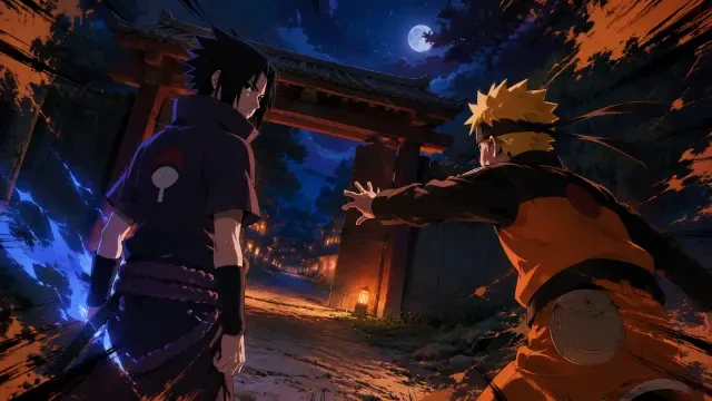 Spiel-Cover – Die Nacht, in der Sasuke geht
