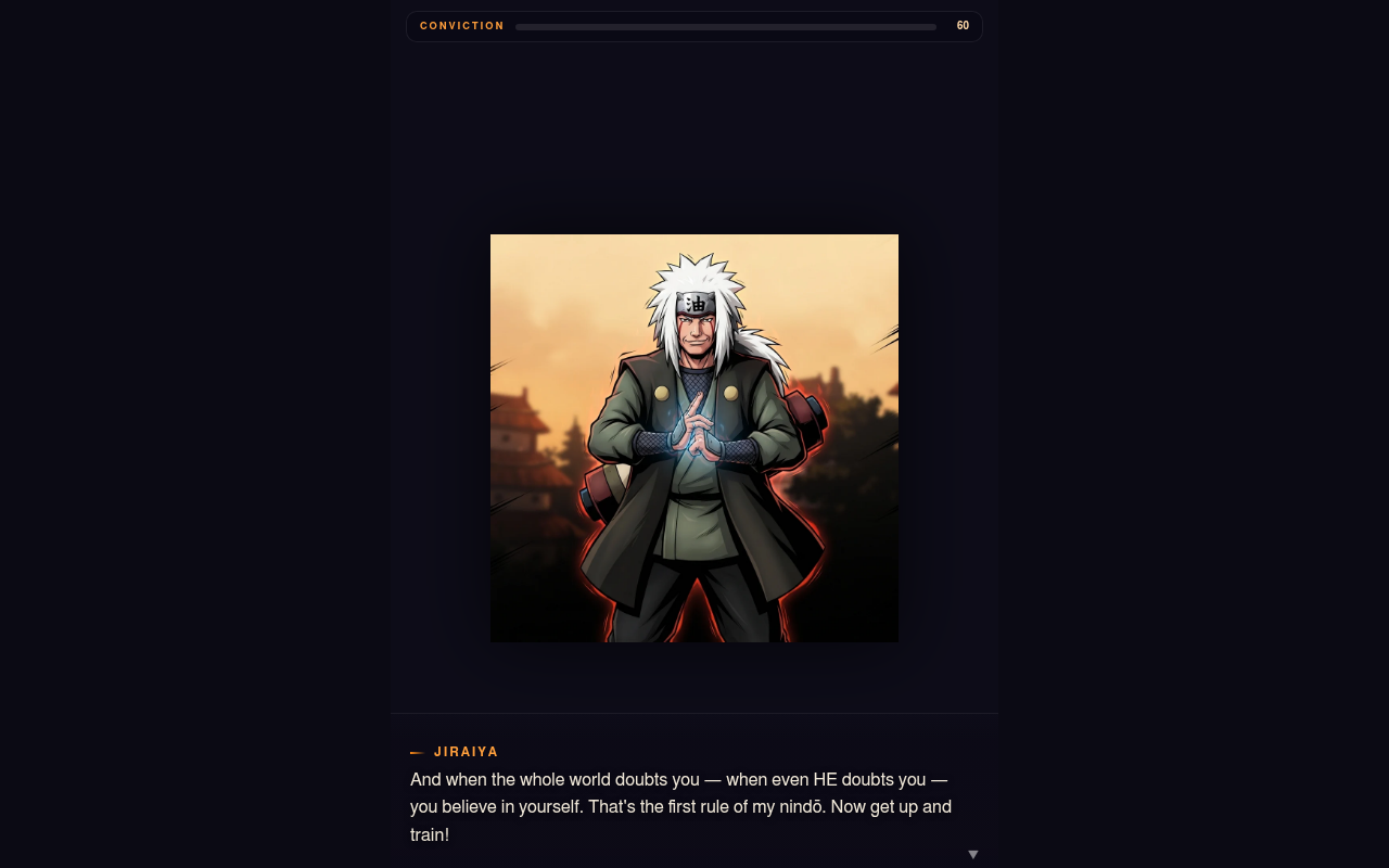 Gameplay – Jiraiya spricht während der Verfolgung