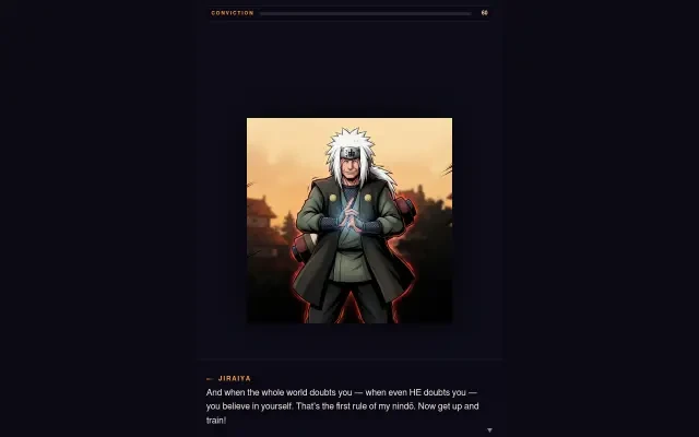 Gameplay – Jiraiya spricht während der Verfolgung