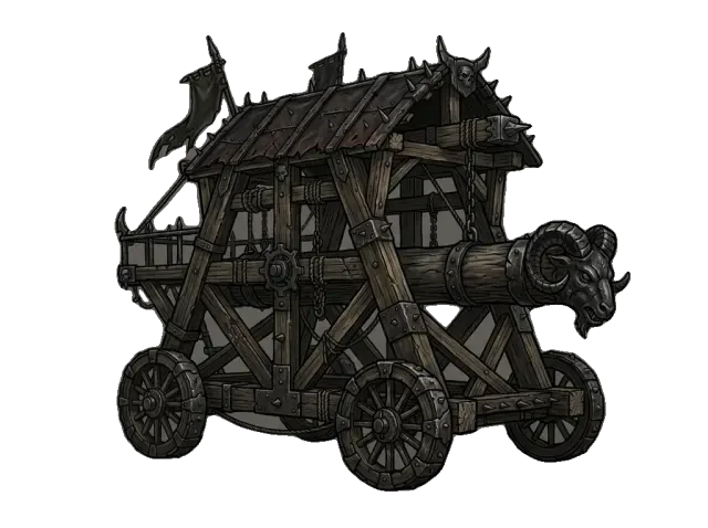 Sprite des feindlichen Belagerungswagens (transparentes PNG)
