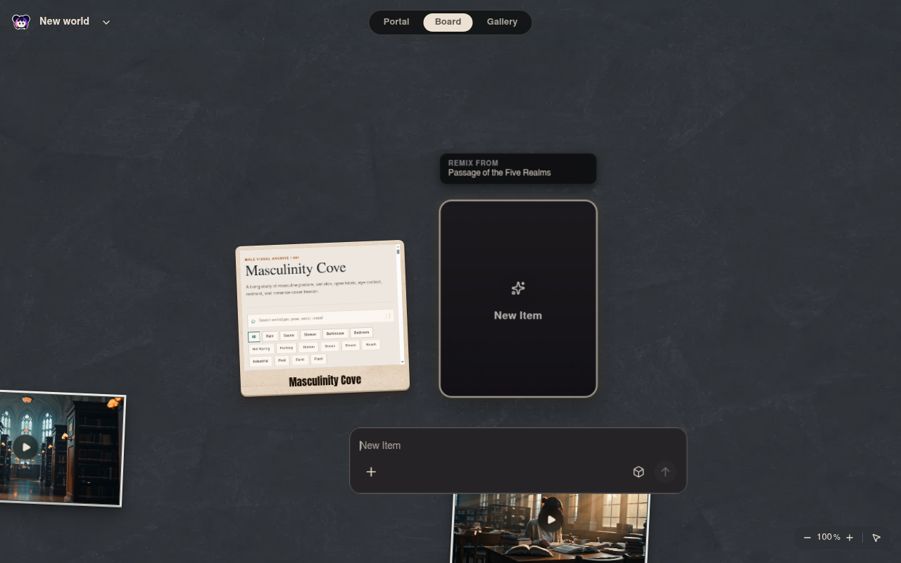 Neta Studio — World Studio zu Create Your World (Board-Ansicht)