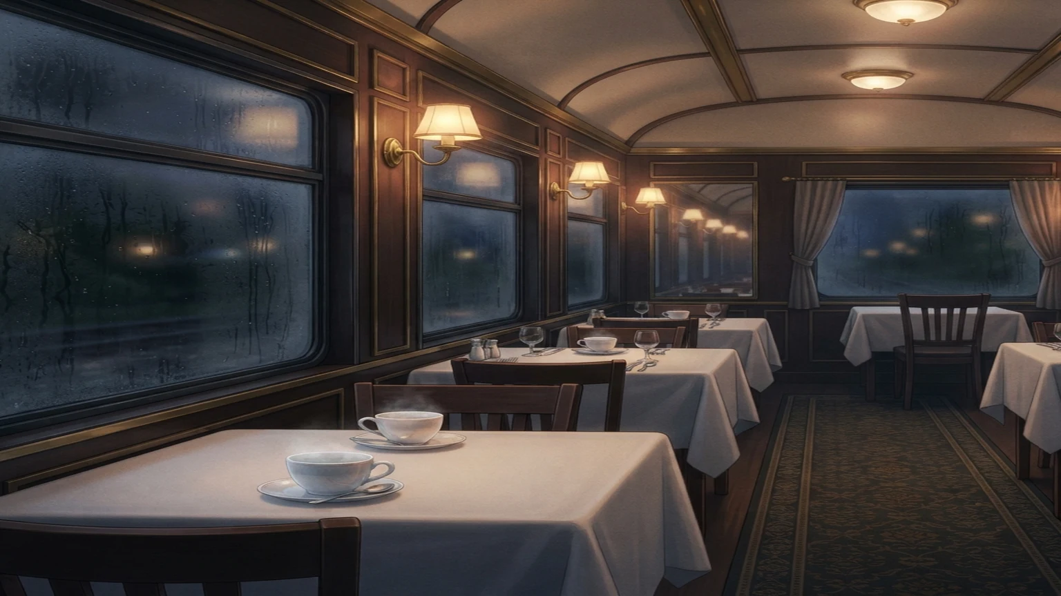 Fondo del coche comedor