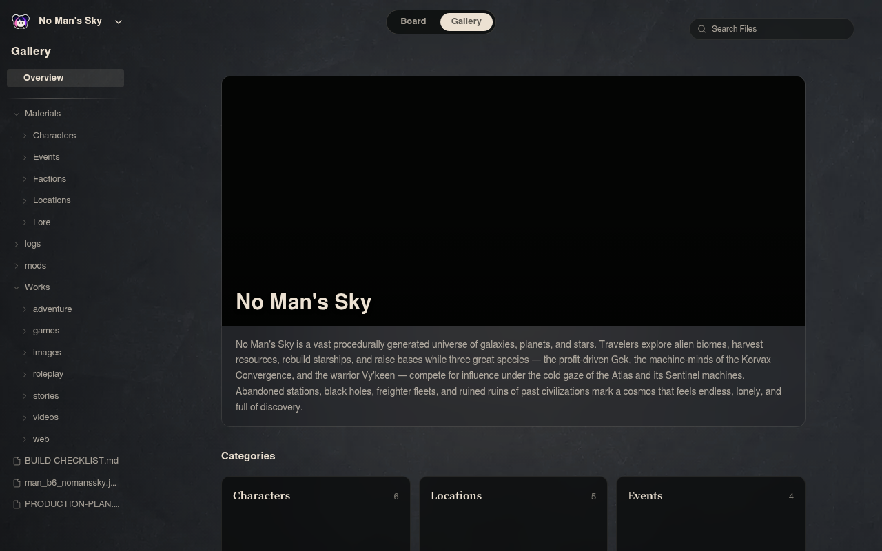 Neta Studio — No Man's Sky gallery overview