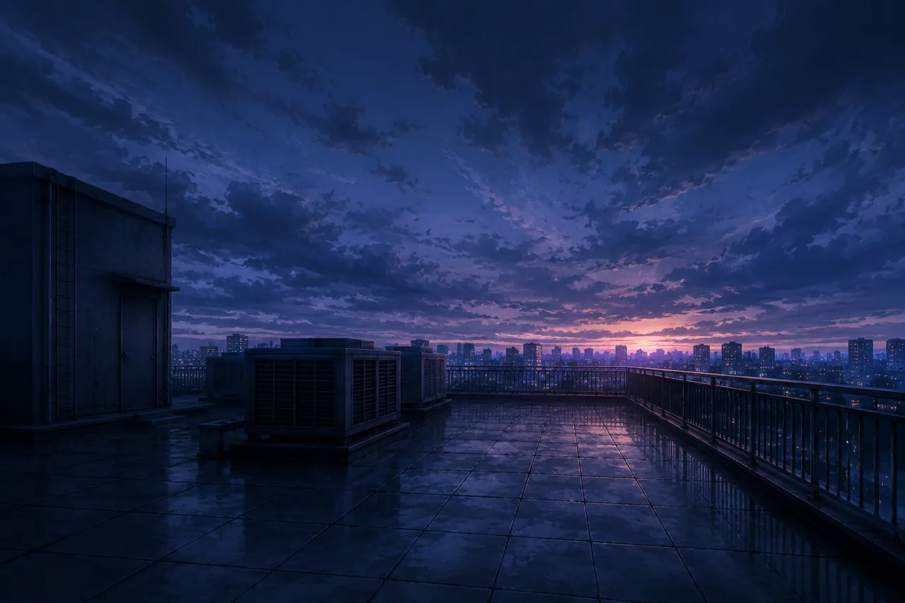 Rooftop scene background