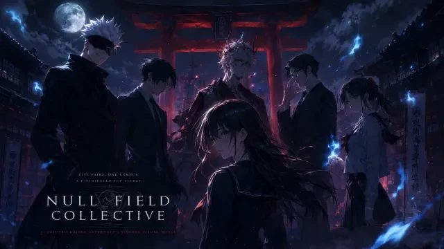 Null Field Collective — capa de jogo de IA 16:9