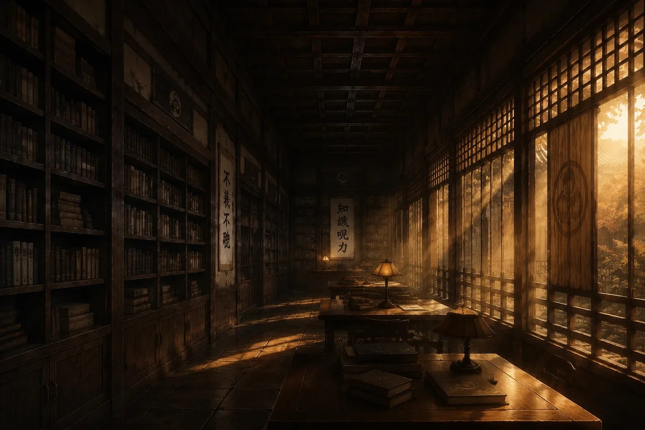 Décor de la bibliothèque