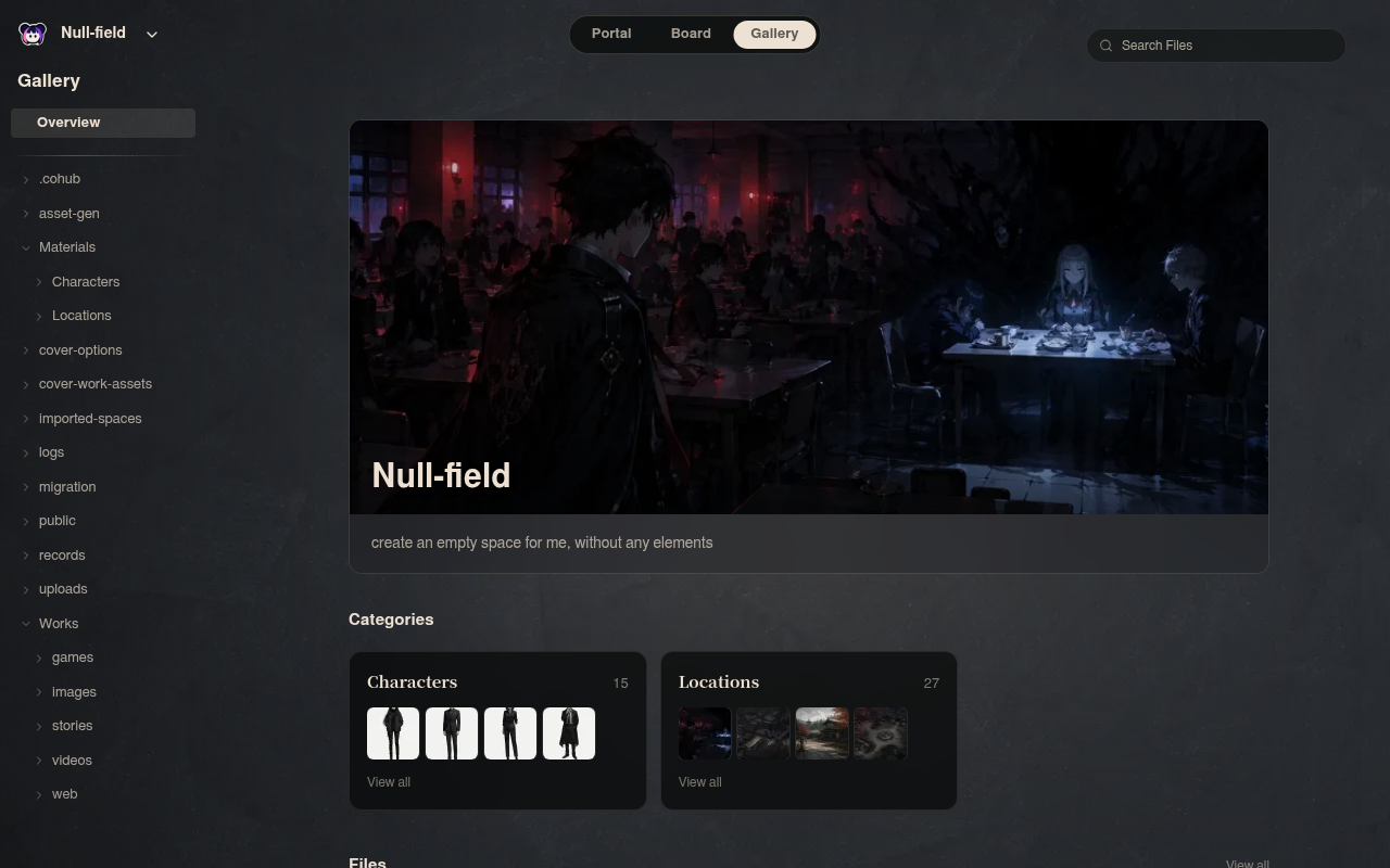 Neta Studio — Vue de la galerie Null-field