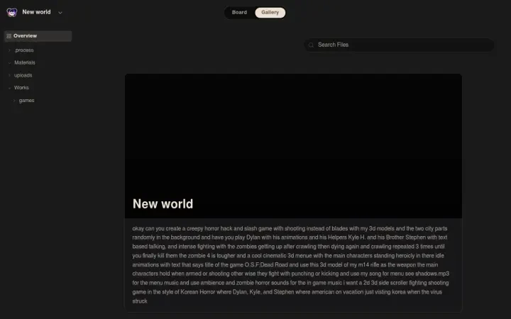 Neta Studio — ワールドギャラリーとシードプロンプト