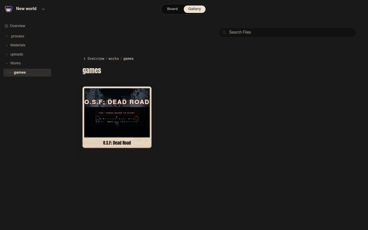 Neta Studio — O.S.F; Dead Road가 있는 게임 폴더