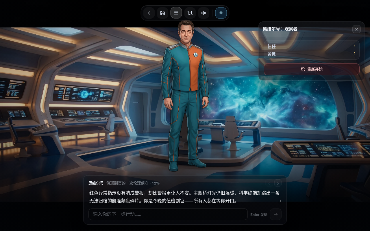 游戏画面——信任与警戒状态面板