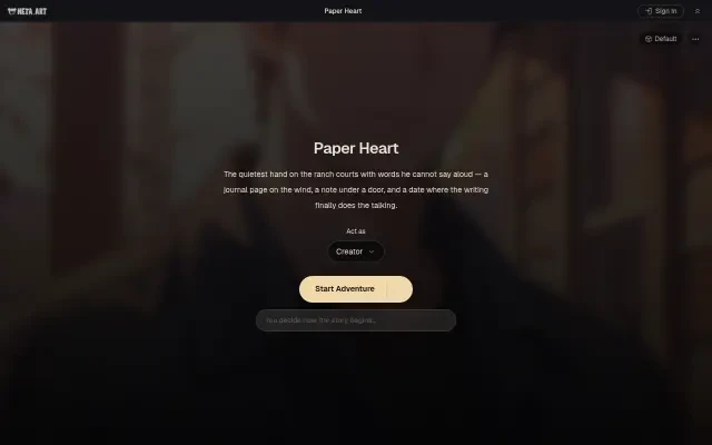 Paper Heart — la entrada inicial de la aventura