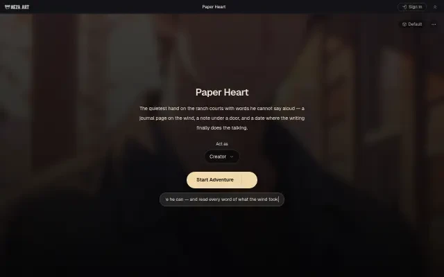 Paper Heart — escribiendo el movimiento inicial junto a la cerca
