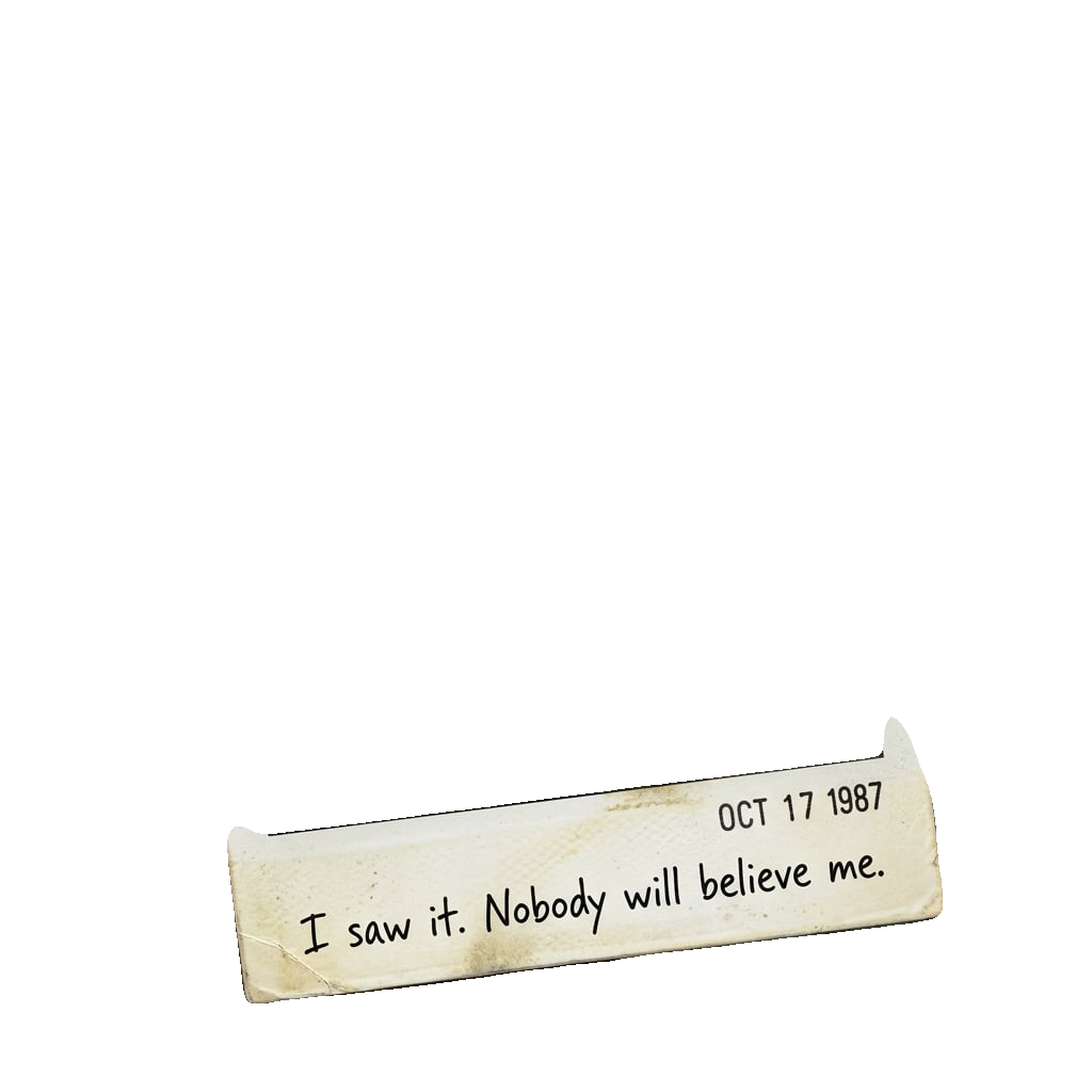 Cutout — transparent PNG of the cryptid polaroid
