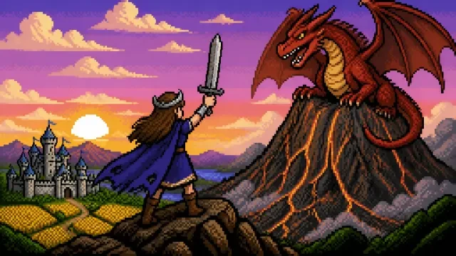 遊戲封面——公主鬥惡龍