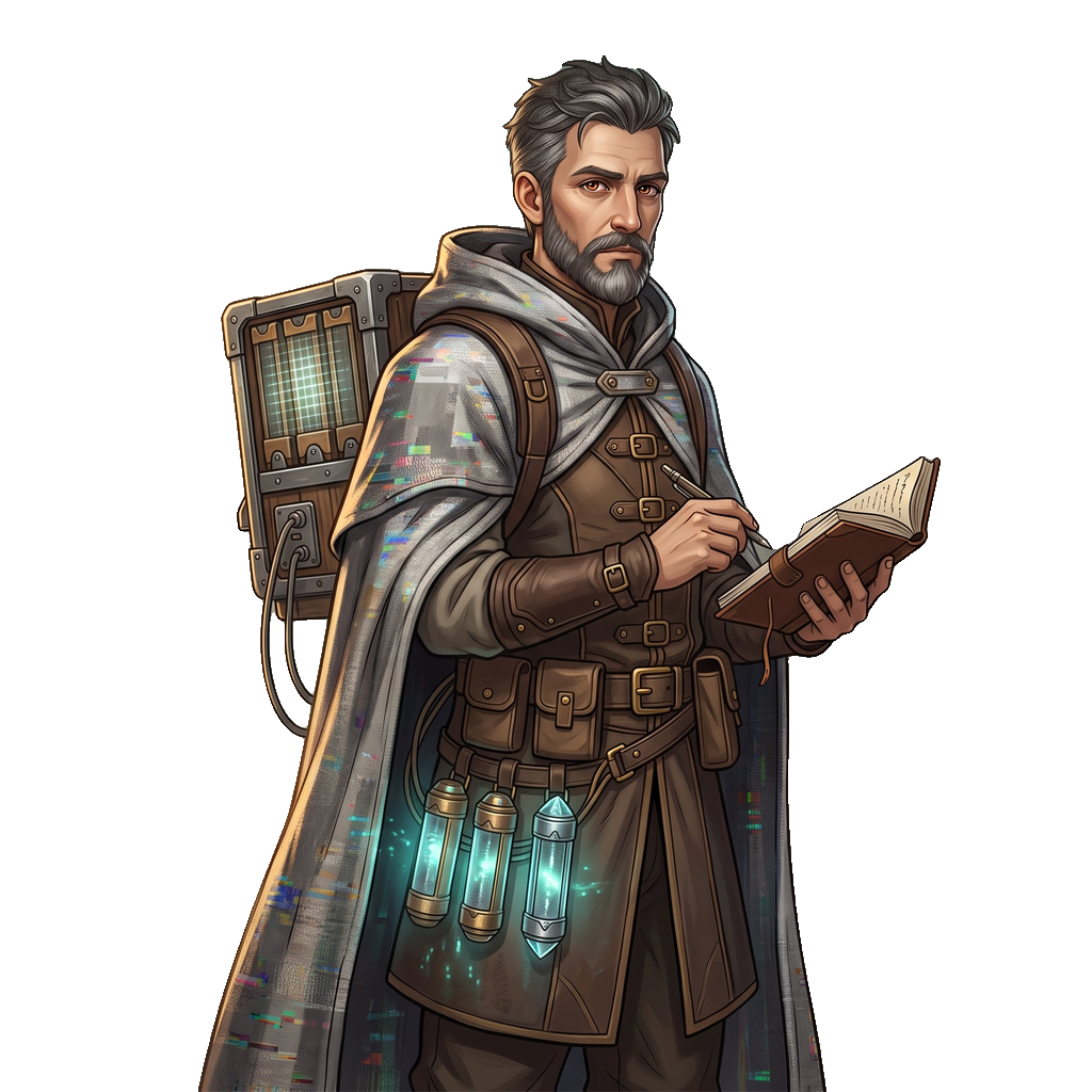 Archivist Mono — character sprite