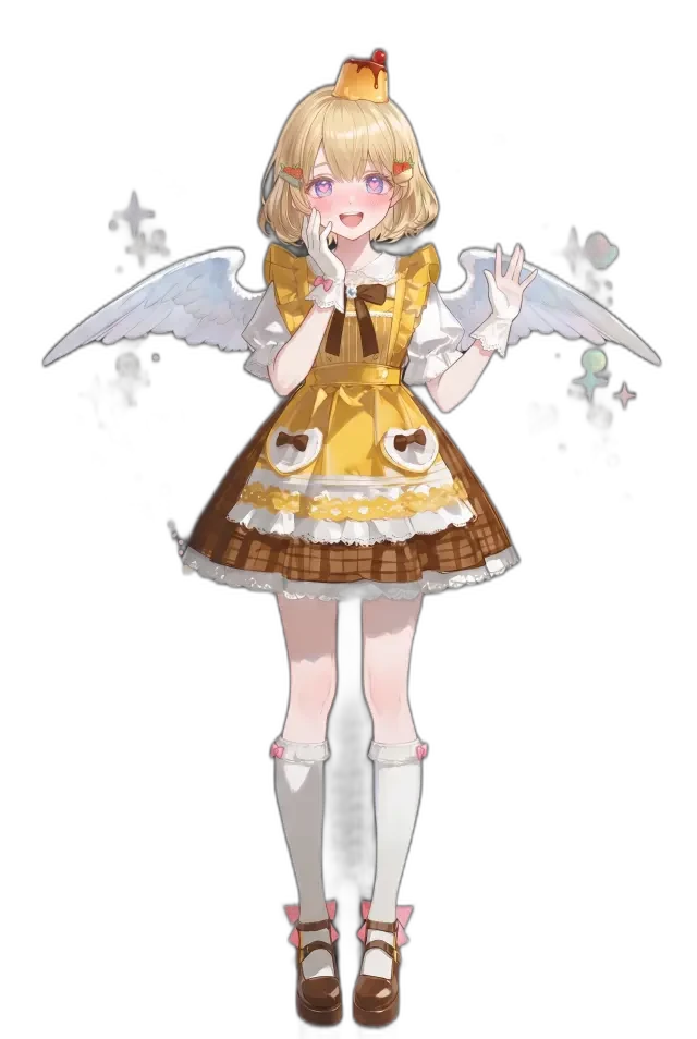 Pudding-chan – Sprite mit glücklichem Ausdruck