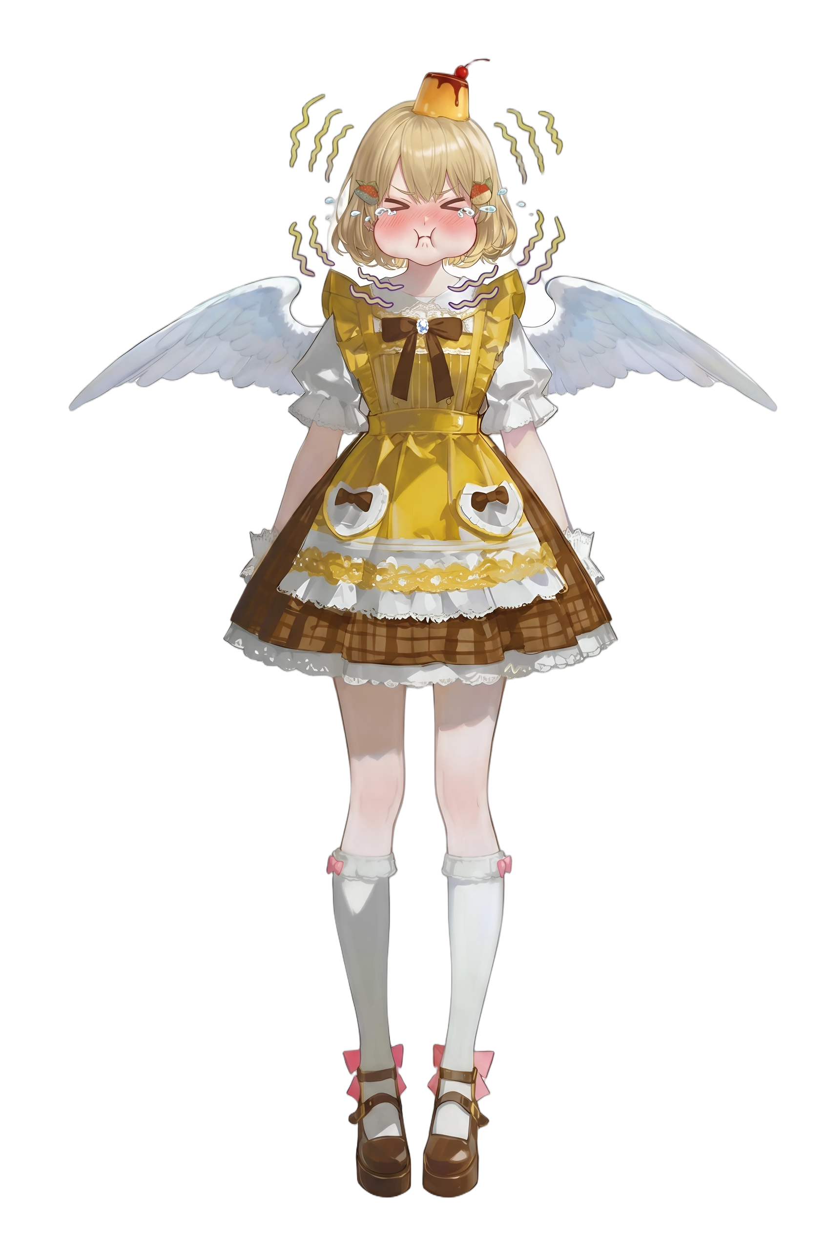 Pudding-chan – Sprite mit saurem Ausdruck