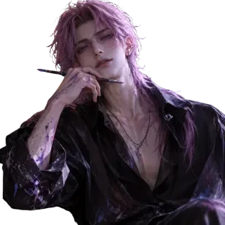 ラファエル — アトリエの半身透過スプライト