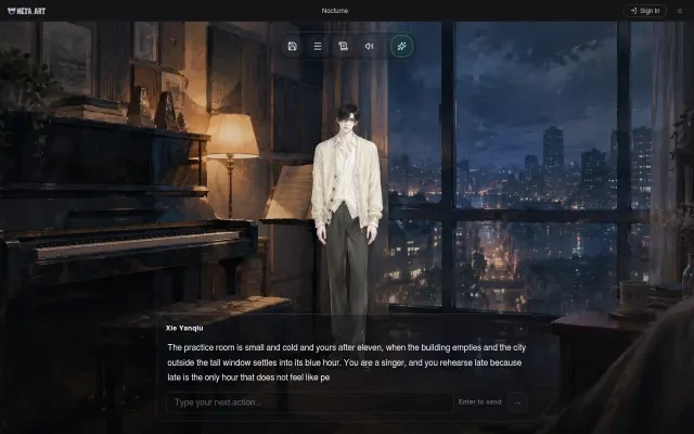Gameplay — der Eröffnungsmoment im leeren Übungsraum