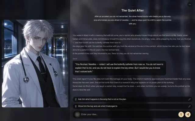 Gameplay — the opening beat in Ward 4