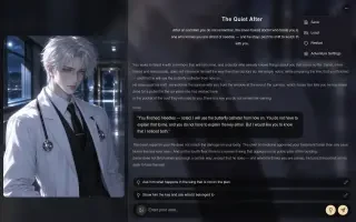 Gameplay — the in-story session menu
