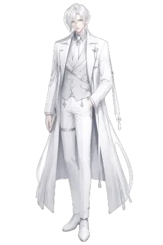Sariel — full-body formal sprite, transparent sprite