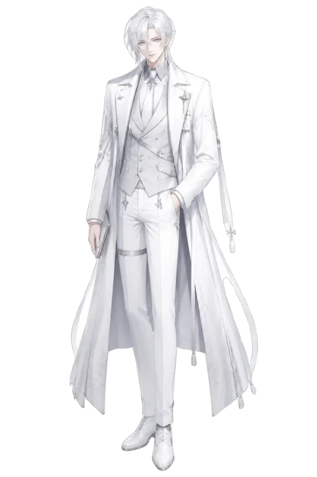 Sariel — full-body formal sprite, transparent sprite