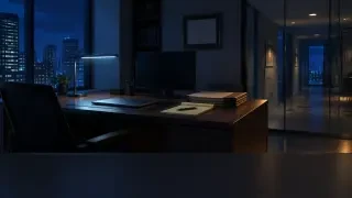 Szenenhintergrund — Marcus Chens Büro