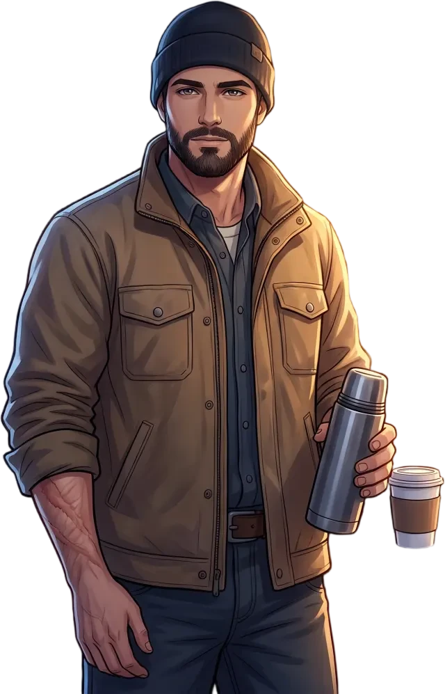 Jesse Tate — transparenter Sprite (Hauptfigur)