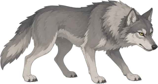 Sprite eines Wolfes