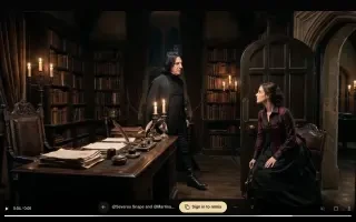 最終影片畫面 — 她就座
