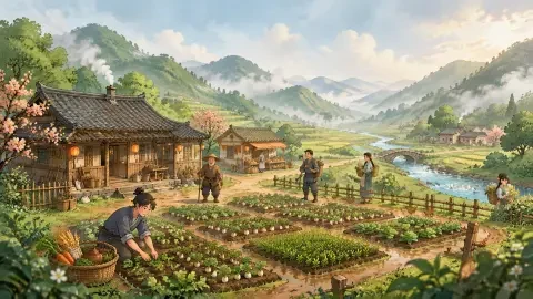 Shan Yu Town (山雨小镇) — Gemütliche Browser-Bauernhof-Lebenssimulation: Zwölf Felder, drei Feldfrüchte, ein alter Bauernhof | Jetzt online spielen