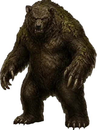 ブラックベアのスプライト — 透明PNG