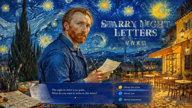 Sternennacht-Briefe — Tritt ein in Van Goghs Sternennacht | Neta Studio