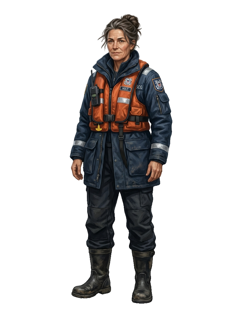Captain Maren Holt transparent sprite