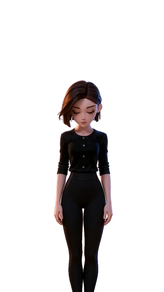 La danseuse — sprite transparent, pose finale