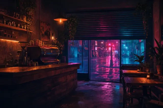 Static Coffee background